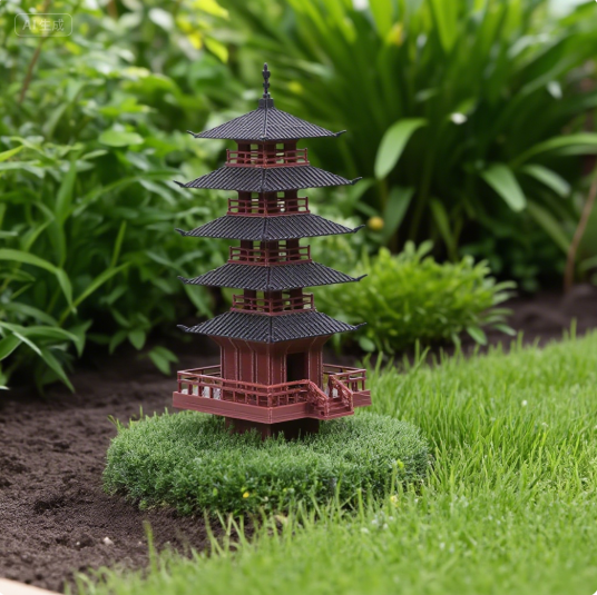 Bonsai Garden Mini - Jardim aquário bonsai decoração mini pagode