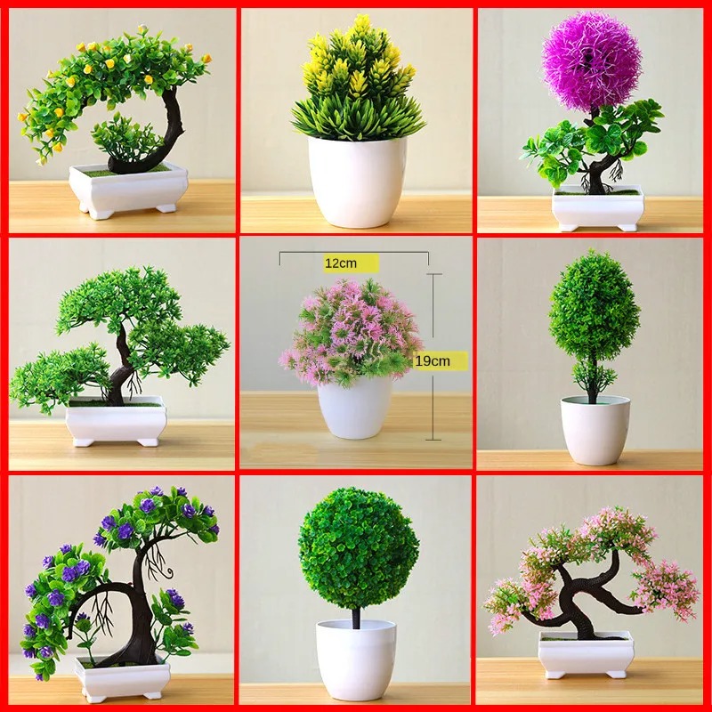 Bonsai Garden Mini - Planta Artificial Pequena em Vaso, Bonsai
