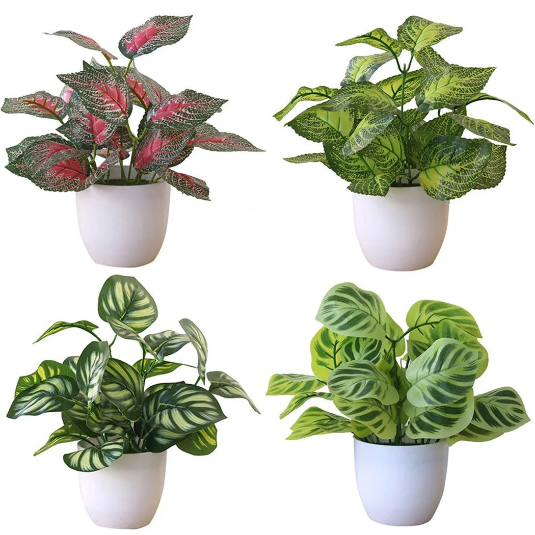 Bonsai Garden Mini - 1pc folhagem artificial planta pote bonsai