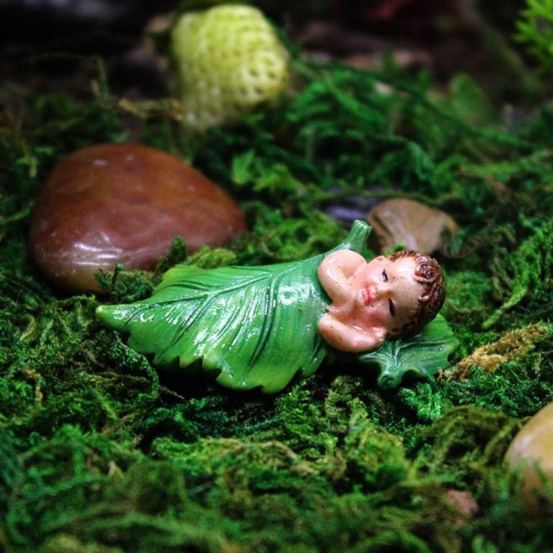 Bonsai Garden Mini - Estatueta Miniatura de Fada em Resina,