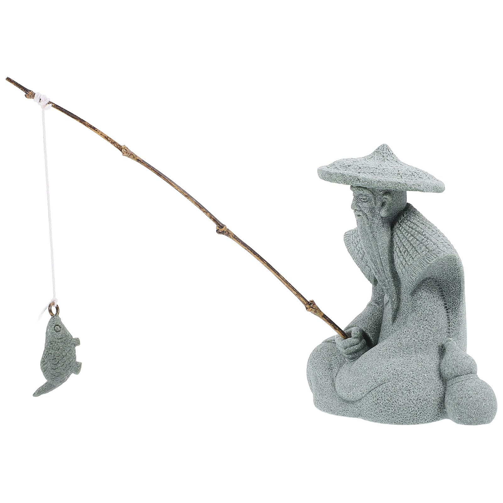 Mini Estátua de Pescador em Re - Bonsai Garden Mini avaliação e preço