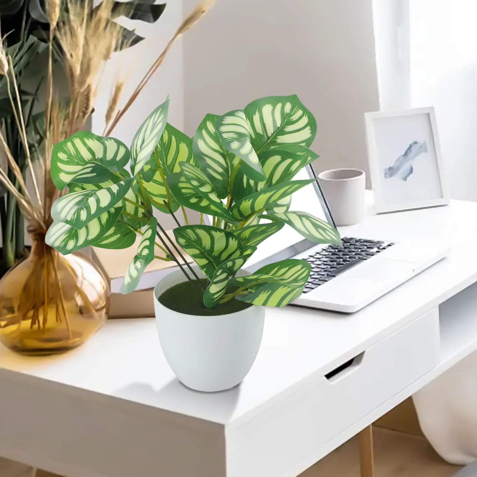 1pc folhagem artificial planta - Bonsai Garden Mini avaliação e preço